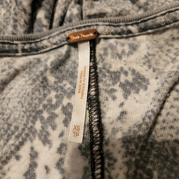 Free People Anthropologie snakeskin print tissue-thin tshirt - Picture 3 of 7